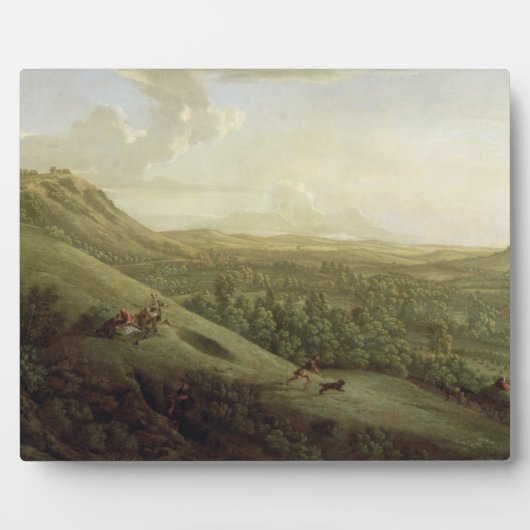 Een Uitzicht van Boxhill, Surrey, met Dorking in d Fotoplaat (Voorkant)