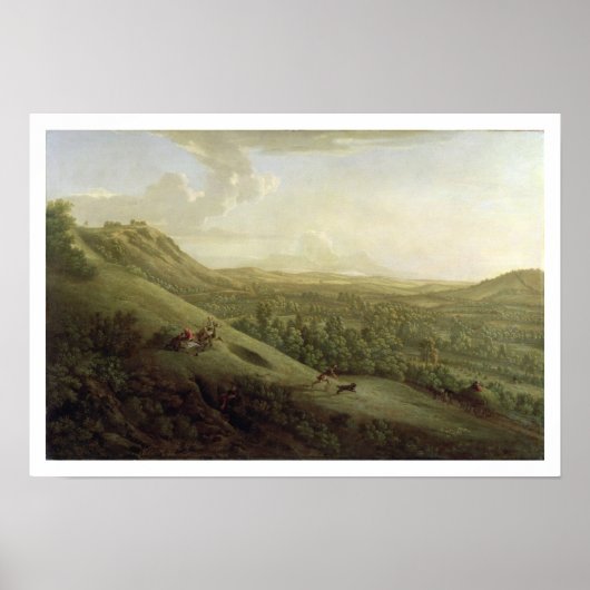 Een Uitzicht van Boxhill, Surrey, met Dorking in d Poster (Voorkant)