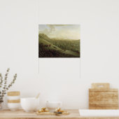 Een Uitzicht van Boxhill, Surrey, met Dorking in d Poster (Keuken)