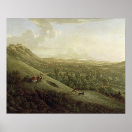 Een Uitzicht van Boxhill, Surrey, met Dorking in d Poster (Voorkant)