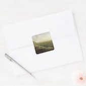 Een Uitzicht van Boxhill, Surrey, met Dorking in d Vierkante Sticker (Envelop)