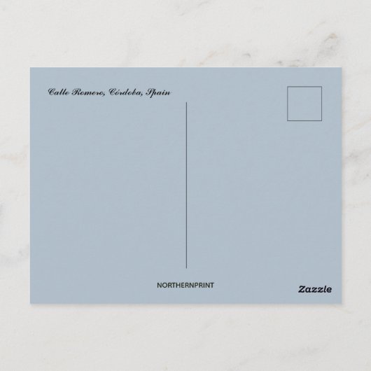 Een Uitzicht van Calle Romero Cordoba Spanje Briefkaart (Achterkant)