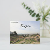 Een Uitzicht van Carthago Tunesië Briefkaart (Staand voorkant)