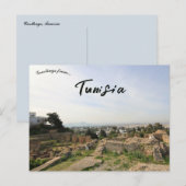 Een Uitzicht van Carthago Tunesië Briefkaart (Voorkant / Achterkant)