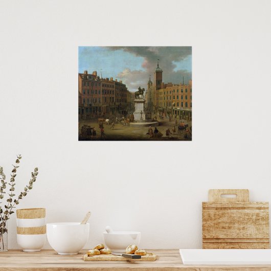 Een Uitzicht van Charing Cross en Northumberland Poster (Keuken)