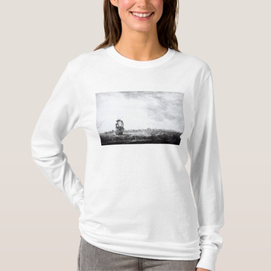 Een Uitzicht van Charles-Town T-shirt (Voorkant)