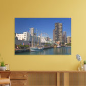 Een uitzicht van Chicago's marine pier 2 Canvas Afdruk (Insitu (Woonkamer))