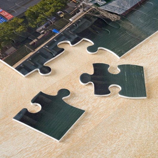 Een uitzicht van Chicago's marine pier 2 Legpuzzel (Zijkant)