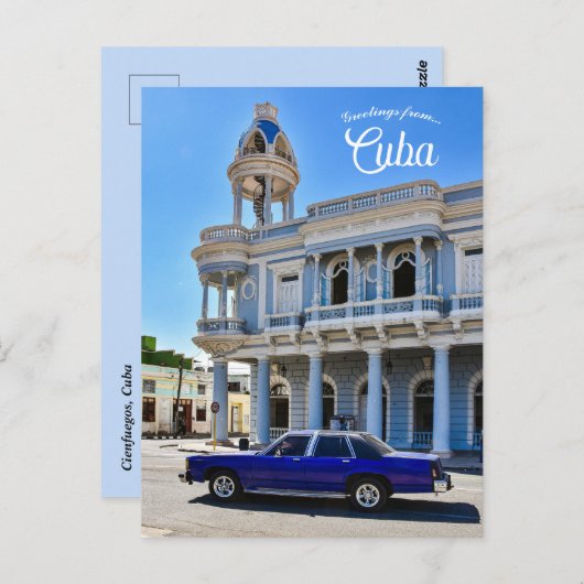 Een Uitzicht van Cienfuegos Cuba Briefkaart (Voorkant / Achterkant)