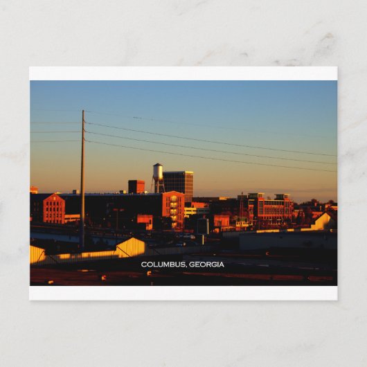 Een uitzicht van Columbus, GA uit Phenix City, AL Briefkaart (Voorkant)