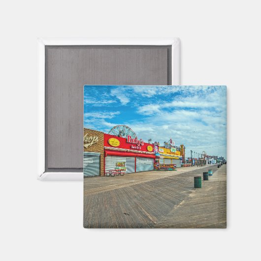 Een uitzicht van Coney Island Magneet (Voorkant / Achterkant)