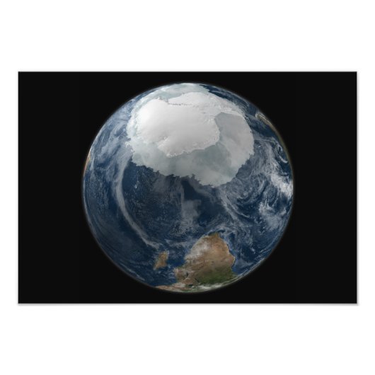 Een uitzicht van de Aarde 2 Foto Afdruk (Voorkant)