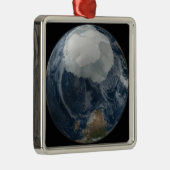 Een uitzicht van de Aarde 2 Metalen Ornament (Rechts)