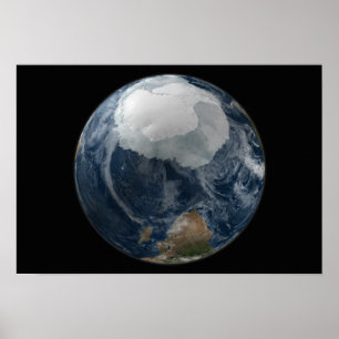 Een uitzicht van de Aarde 2 Poster