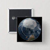 Een uitzicht van de Aarde 2 Vierkante Button 5,1 Cm (Voorkant /achterkant)