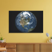 Een uitzicht van de Aarde Canvas Afdruk (Insitu (Woonkamer))