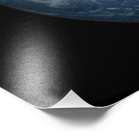 Een uitzicht van de Aarde Foto Afdruk (Hoek)