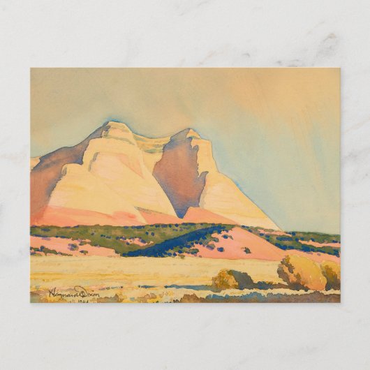 Een uitzicht van de berg Carmel, Utah door Maynard Briefkaart (Voorkant)