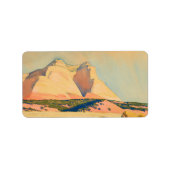 Een uitzicht van de berg Carmel, Utah door Maynard Etiket (Voorkant)