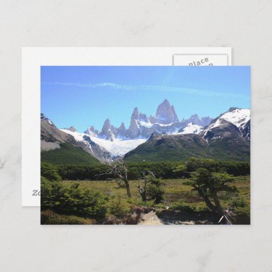 Een Uitzicht van de berg Fitz Roy Briefkaart (Voorkant / Achterkant)