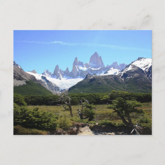 Een Uitzicht van de berg Fitz Roy Briefkaart (Voorkant)