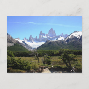 Een Uitzicht van de berg Fitz Roy Briefkaart