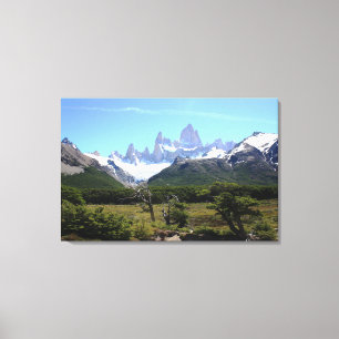 Een Uitzicht van de berg Fitz Roy Canvas Afdruk
