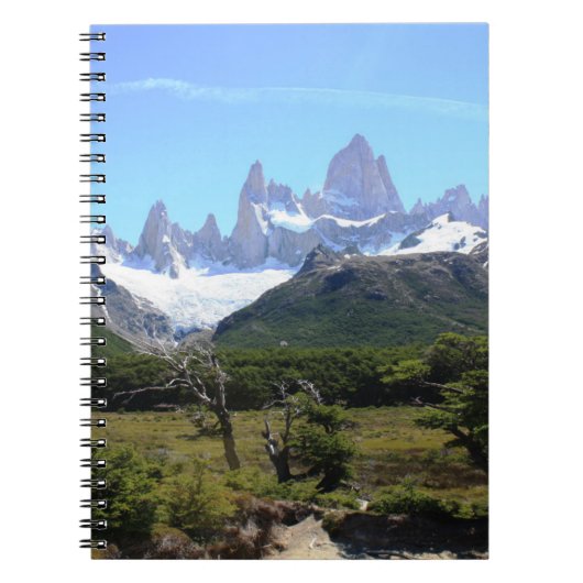 Een Uitzicht van de berg Fitz Roy Notitieboek (Voorkant)