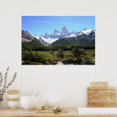 Een Uitzicht van de berg Fitz Roy Poster (Keuken)