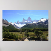 Een Uitzicht van de berg Fitz Roy Poster (Voorkant)