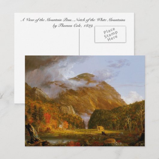 Een Uitzicht van de bergpas Briefkaart (Voorkant / Achterkant)