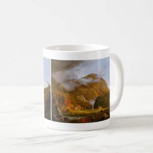 Een Uitzicht van de bergpas Koffiemok (Voorkant rechts)