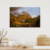 Een Uitzicht van de bergpas Poster (Keuken)