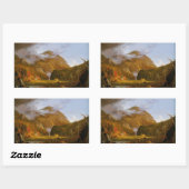 Een Uitzicht van de bergpas Rechthoekige Sticker (Vel)