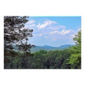 Een Uitzicht van de bergtop Foto Afdruk (Voorkant)