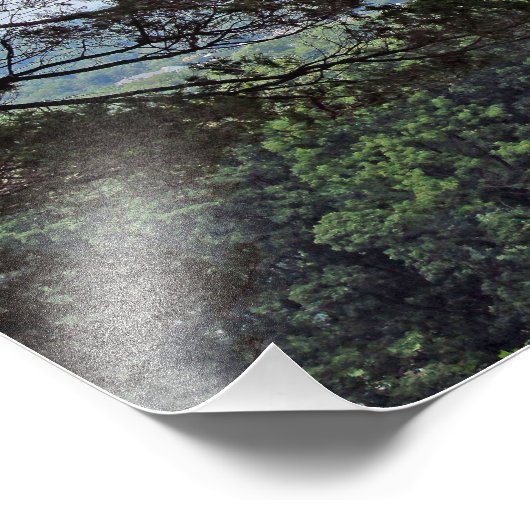 Een Uitzicht van de bergtop Foto Afdruk (Hoek)