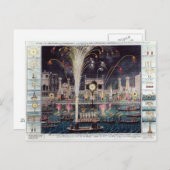 Een uitzicht van de brandwerende en verlichtingsin briefkaart (Voorkant / Achterkant)