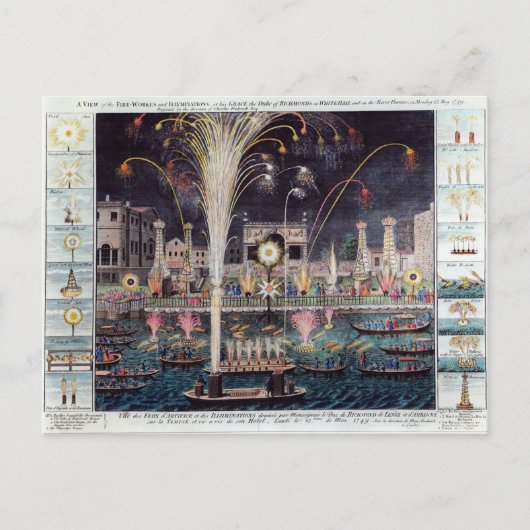 Een uitzicht van de brandwerende en verlichtingsin briefkaart (Voorkant)