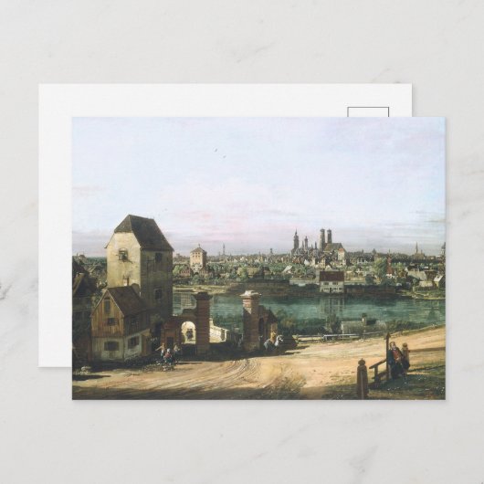Een Uitzicht van de Duitse stad München door B. Be Briefkaart (Voorkant / Achterkant)