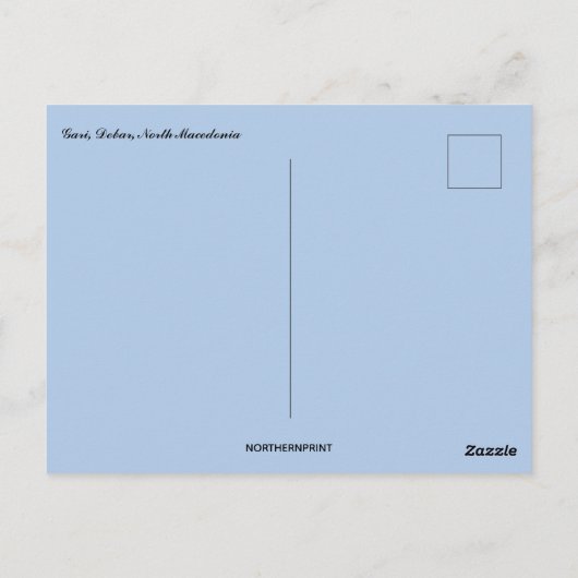 Een Uitzicht van de Gari Debar North Macedonië Briefkaart (Achterkant)