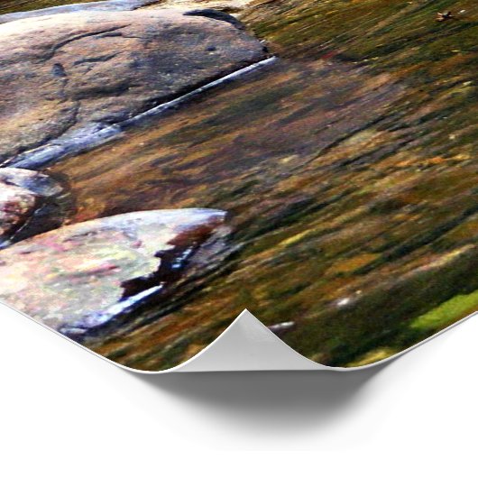 Een Uitzicht van de Groenere rivier Poster (Hoek)