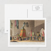 Een Uitzicht van de Grote Processie van het Sacred Briefkaart (Voorkant / Achterkant)