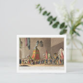 Een Uitzicht van de Grote Processie van het Sacred Briefkaart (Staand voorkant)