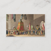 Een Uitzicht van de Grote Processie van het Sacred Visitekaartje (Achterkant)