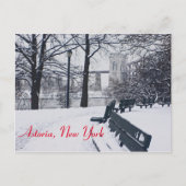 Een Uitzicht van de Hellgate Bridge, Astoria NY Br Briefkaart (Voorkant)