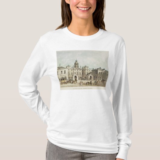 Een uitzicht van de Horse Guards uit Whitehall T-shirt (Voorkant)