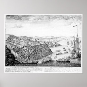 Een Uitzicht van de inname van Quebec Poster