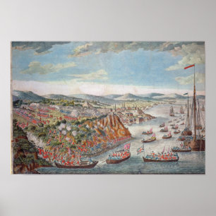 Een Uitzicht van de inname van Quebec Poster