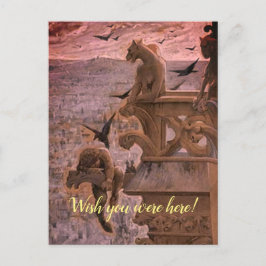 Een uitzicht van de jachthaven van Notre Dame Briefkaart