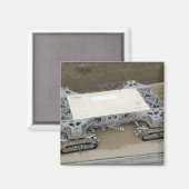 Een uitzicht van de kruipwagen magneet (Voorkant / Achterkant)